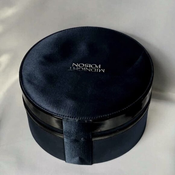 Dior Midnight Poison Coffret Round Box Makeup Storage Case LARGE, RARE & NEW - Picture 4 of 11